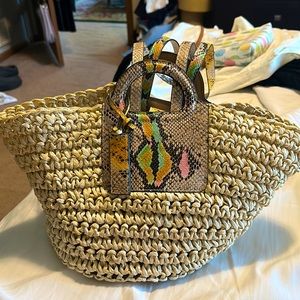 Vince Camuto Lena Small Tote - Snake Skin Print